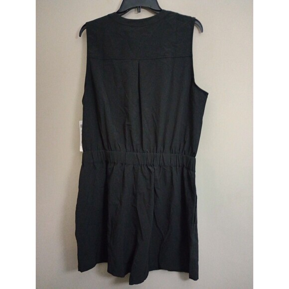 NWT 32 Degrees Cool Black Sleeveless Shorts Romper Size Large - Picture 2 of 9